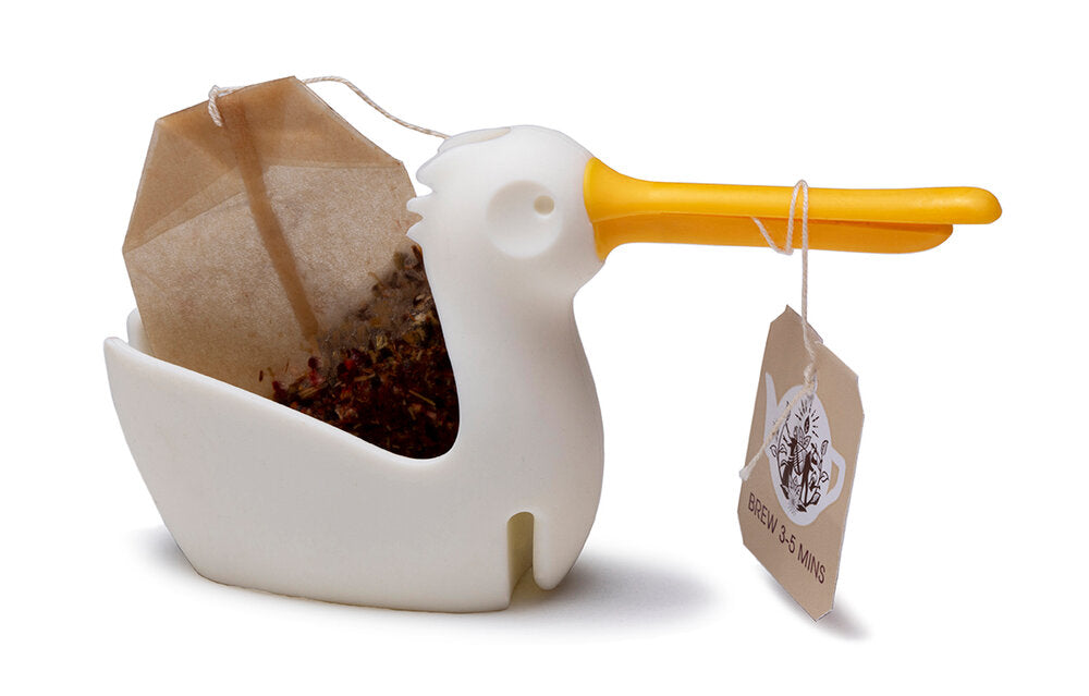 Pelicup holder til tepose - hvid